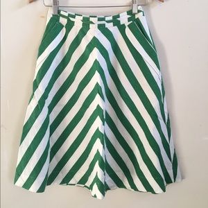 Anthropologie 9-HI5 knee length A-line skirt chevron
